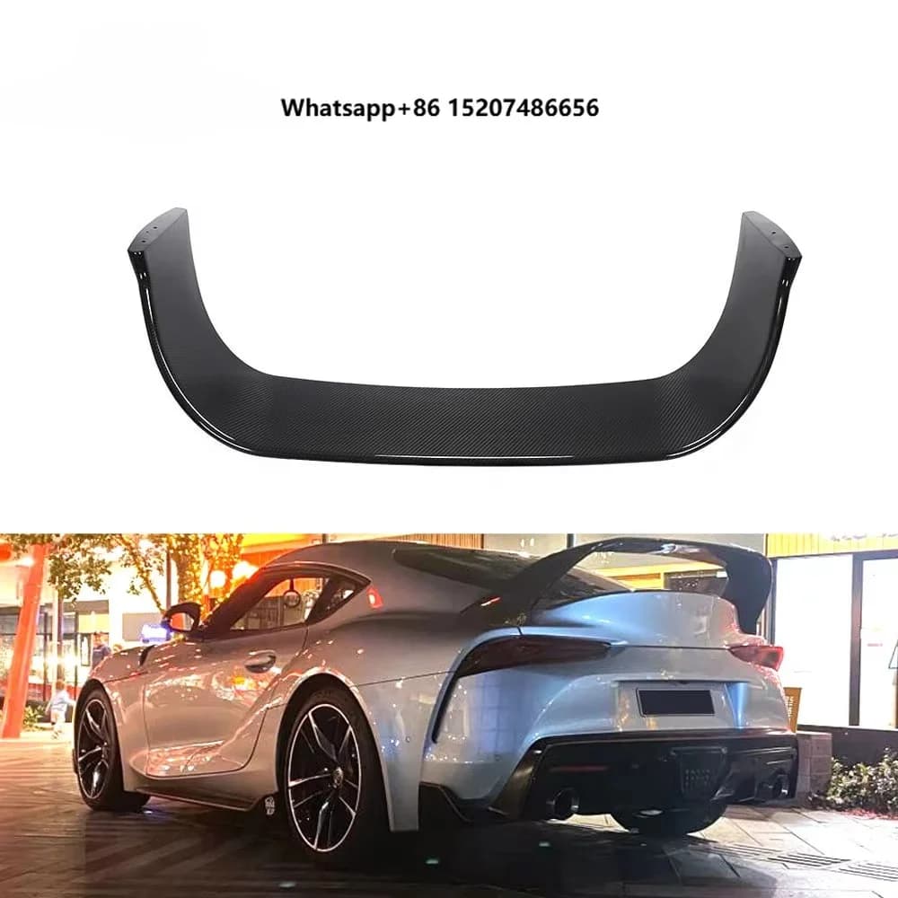 Dry Carbon Fiber A90 Rear Trunk Wing Spoiler for  Super A90 2019-2021