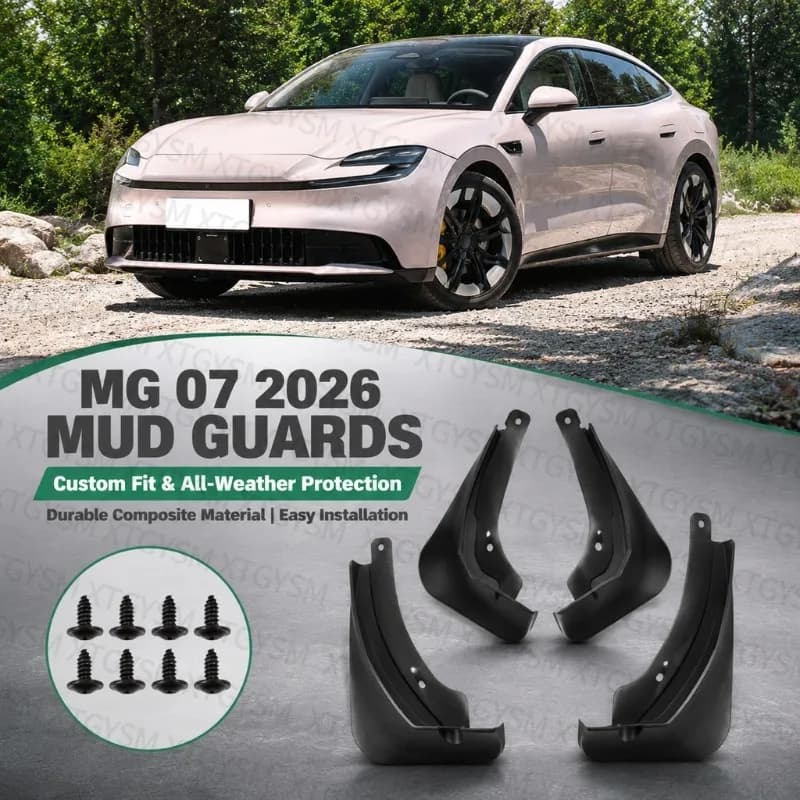Mudguards Fenders For MG 07 2026, Car Accessories Block Sand Mud Protect Paint Sport Styling Exterior Mod Parts Mud Flaps 4pcs