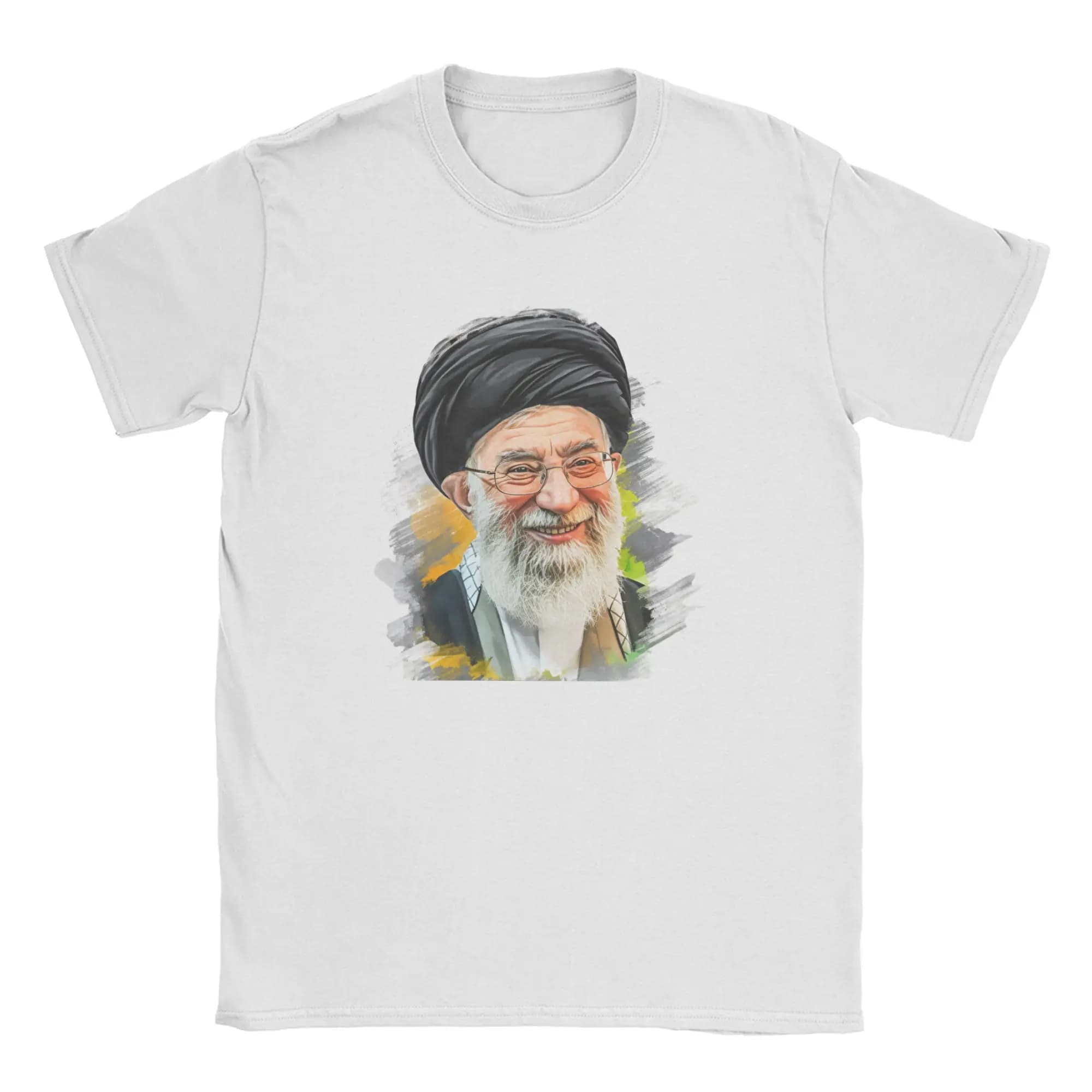 S-Seyyed Ali K-Khamenei  T-Shirt Beach T Shirts Adult Pure Cotton Crew Neck Oversize Top Tees Short-Sleeved Streetwear Tops