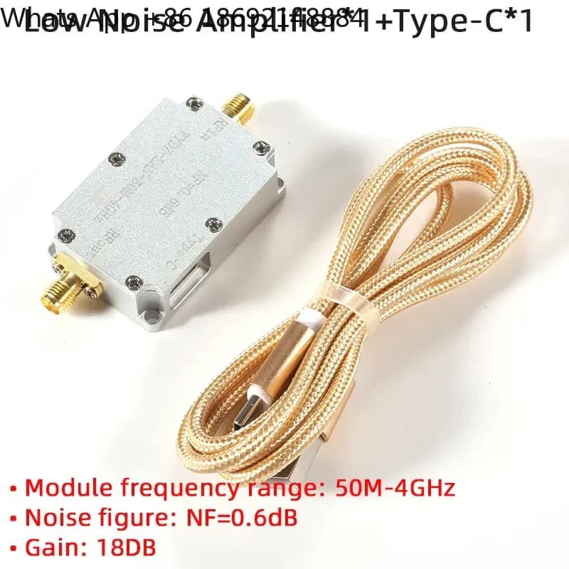 RF Signal for 50 MHz to 4 GHz Low Noise with 0.6 dB Noise Figure for GPS Beidou