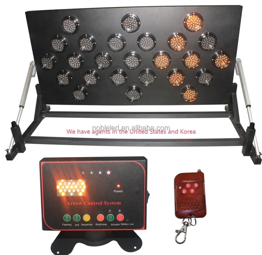 Noble Factory Made Amber-Colored Arrow Board Ordered In Large Quantities By American Customer