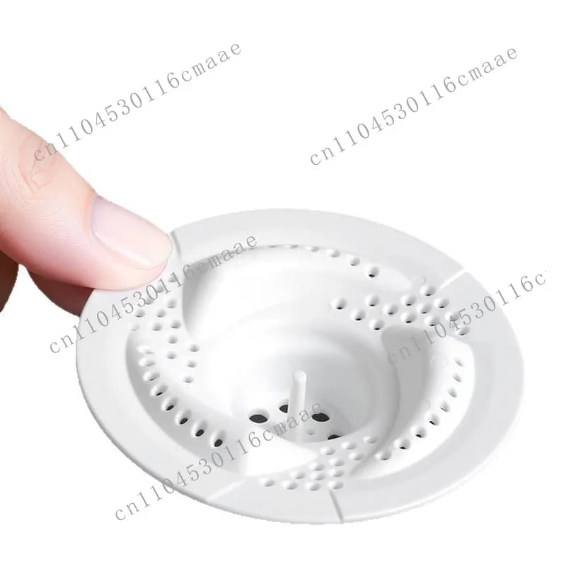 Japanese-style whirlpool floor drain bathroom sewer cover hair collector toilet rotating insect-proof and anti-blocking filter
