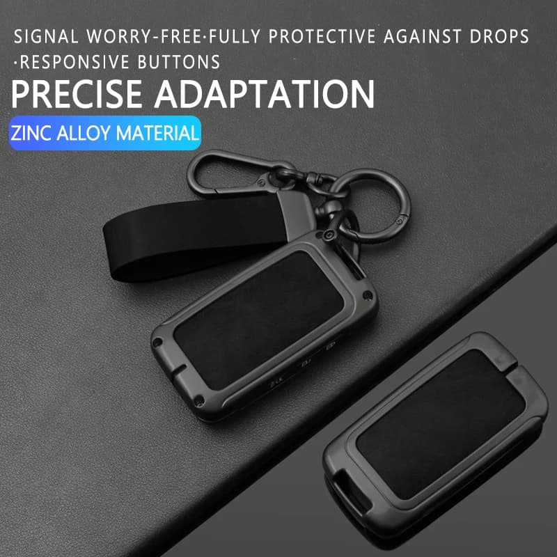 Zinc Alloy Leather Key Case Cover For Mazda 3 6 CX3 CX30 CX5 CX8 CX9 CX50 CX60 Shell Holder Protector Keychain Auto Accessories
