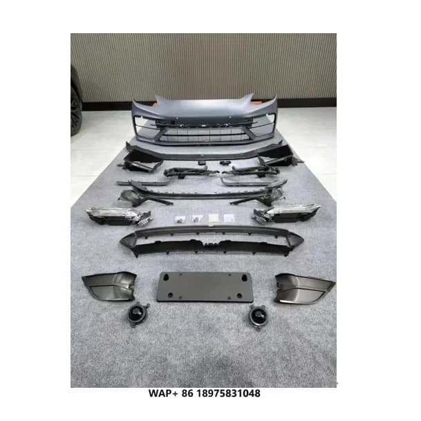Car Conversion Upgrade Bodykit for Porsche Panamera 971.1 971.2 Old to New Turbos Front Rear Bumper with ACC