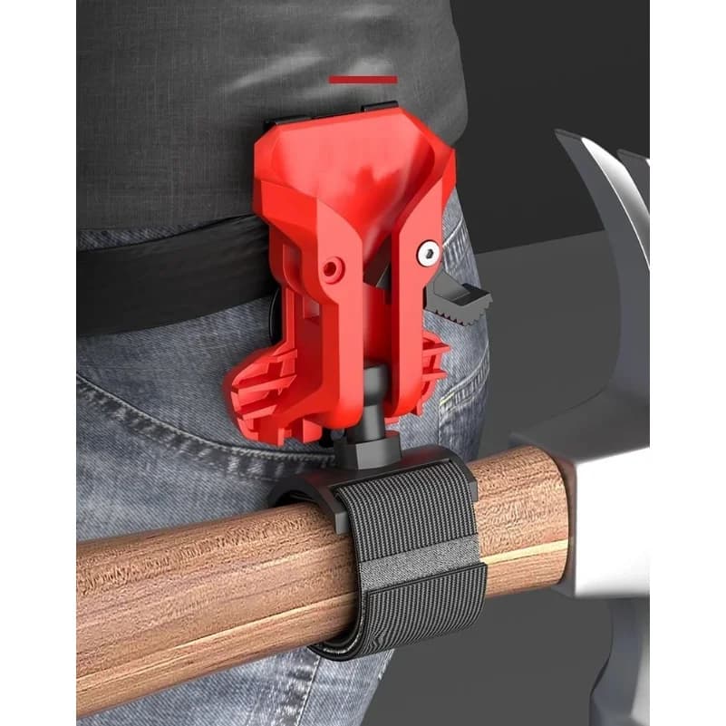 High-Hardness Self-Locking Drill Holder with Belt Clip Quick Release Power Tool Waist Holster Thickened Portable Storage