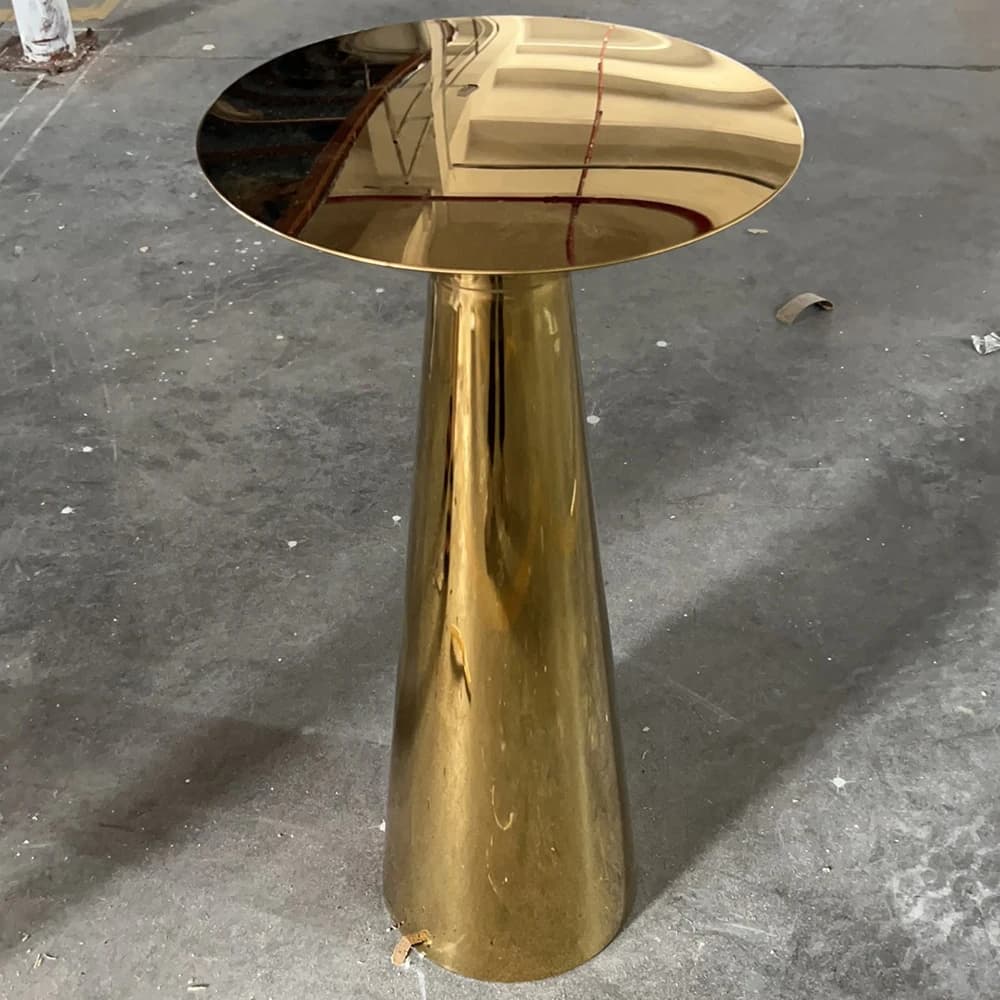 Wedding Gold Dessert Floral Display Wedding Decoration Metal Plinth Table Background