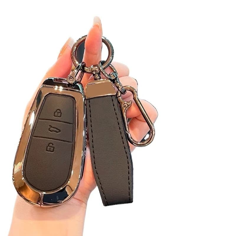 Premium Zinc Alloy Key Cover Case for Nissan N7 New Energy (2025) - Protective Key Fob Shell Keybag Keychain