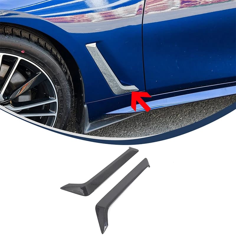 Leaf Panel Decorative Strip Sticker Flow Guide Plate Trim Cover For Infiniti Q60 2016-2026 Exterior Decoration Car Accessories