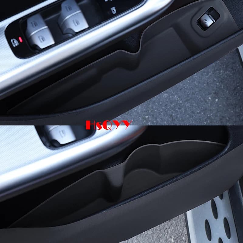 For Mercedes Benz C GLC Class W206 X254 Car Door Storage Box door slot cushion silicone Car Protective Pad Interior Modification