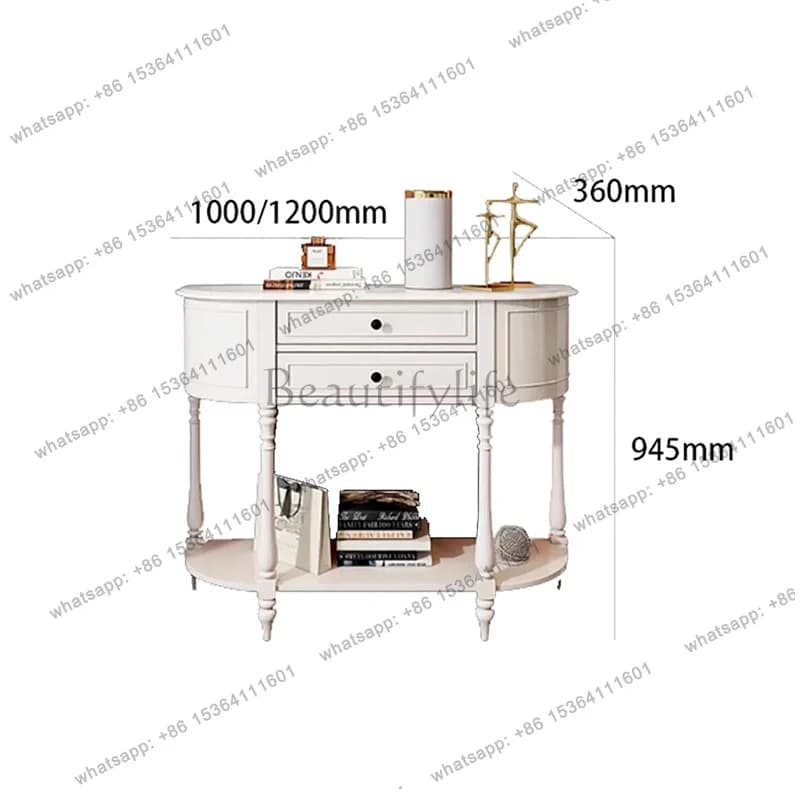 YJ Premium Beauty Console Table Aesthetic Modern Nordic Luxury Console Table Unique Entrance Hall Tisch Wohnzimer Furniture