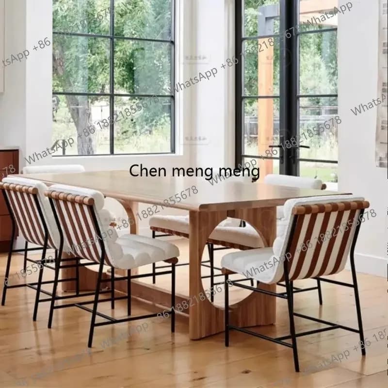 Designer Garden Dining Table Minimalist Ornament Living Room Dining Table Conference Lounges Tavolino Da Salotto Furniture Home
