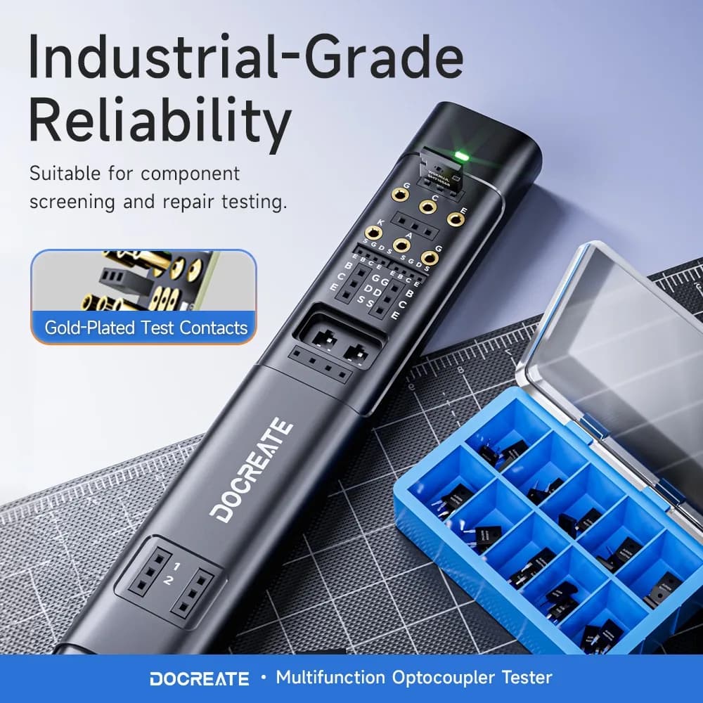 MO-81 Multifunctional Optocoupler Tester 5V Portable Test Tool for Optocoupler IGBT Thyristor Transistor Retractable Probes