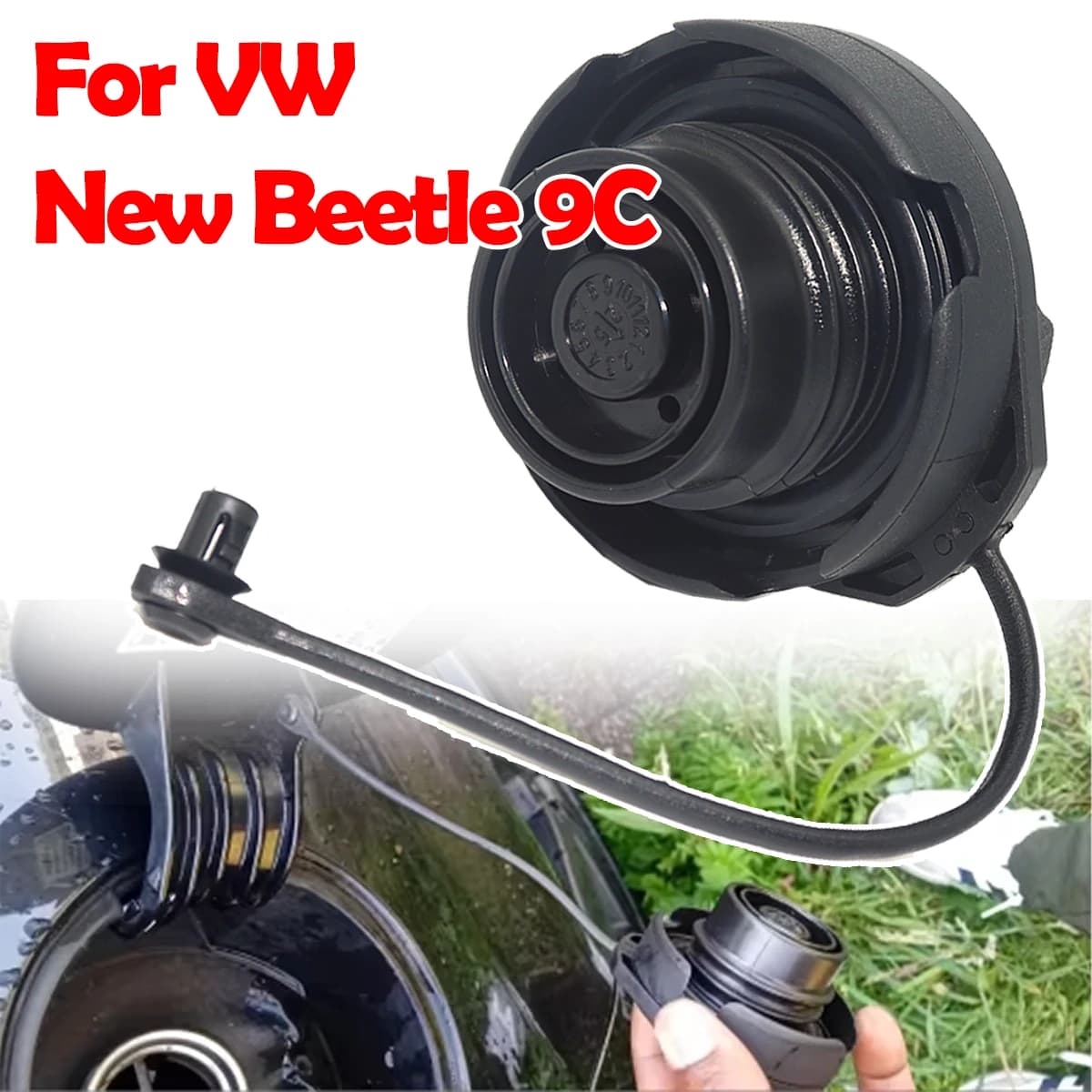 Car Fuel Tank Petrol Gas Cap Filler Cover Cord Strap Band Accessories Replacement Spare Parts Kit For VW New Beetle 9C Polo MK3