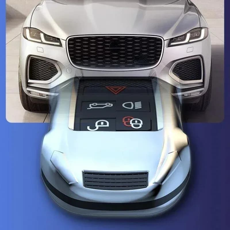 For Jaguar XF XE XJ F-PACE E-PACE E-TYPE D-TYPE F-TYPE X-TYPE ABS Silver Car Key Case Keyless Cover Key Shell Car Accessories