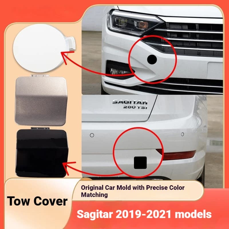 Applicable to 19-21 Volkswagen Sagitar trailer covers, front and rear bumpers, tow hooks, tow rope covers, small covers