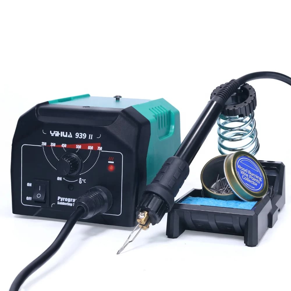 939 II Wood Burning Tools Pyrography Soldering Station Working Indicator Temperature Adjustable DIY Wood Burning ToolsPopu