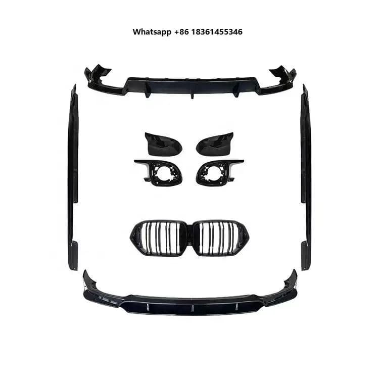 For X6 G06 Modified to Black Knight Body Kits Front Lip Rear Diffuser Side Skirts Auto Parts Body Kit