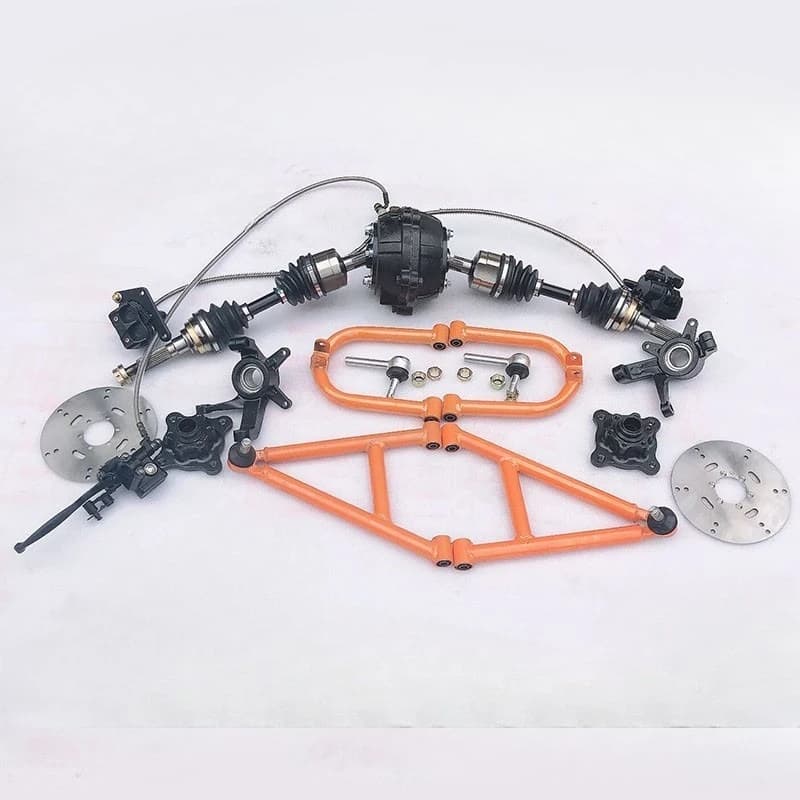 Four-wheel carding ATV accessories, modified front independent four-wheel drive suspension rocker arm disc brake kit