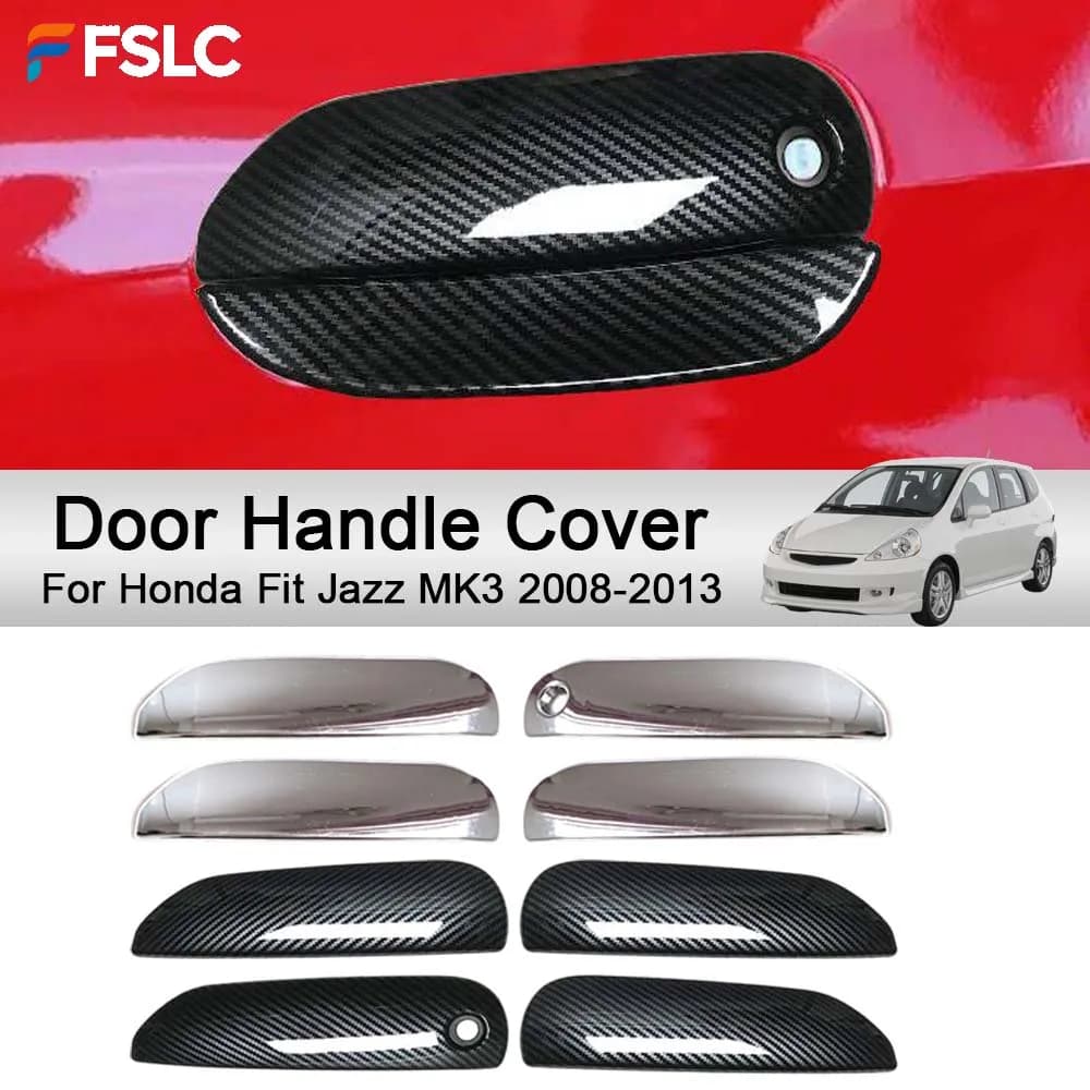 Cars Accessories Door Handle Cover For Honda Fit Jazz MK3 2008-2013 Car Decoration Styling Upgrade Modify A Car