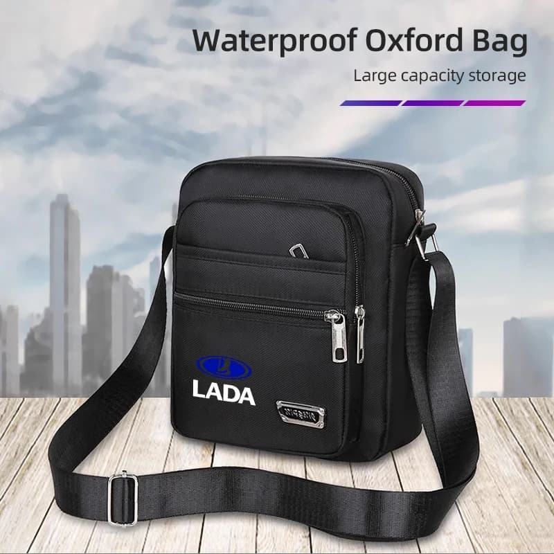 Car Shoulder Bag Sports Crossbody Bag Travel Backpack Men's Chest Storage Accessories For Lada 2110 2114 Largus 2112 110