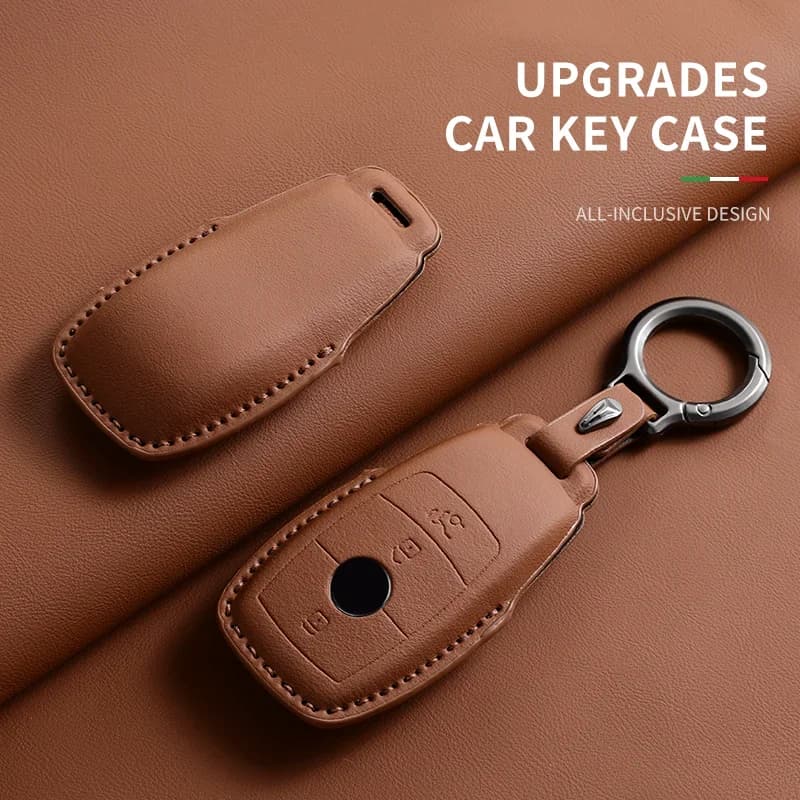 "Full Flip Leather Car Remote Key Case Cover for Mercedes Benz A C E S G Class GLC CLE CLA GLB GLS GLA W177 W205 W213 W222 X167"