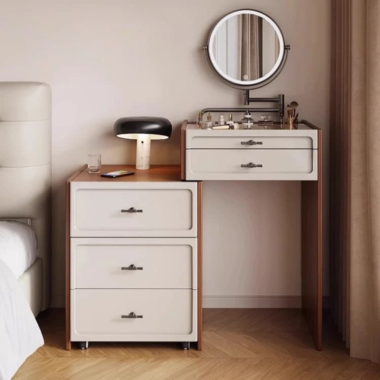 Bedroom Solid wood dressing table small apartment girl's retractable makeup table comfortable minimalist makyaj masası furniture