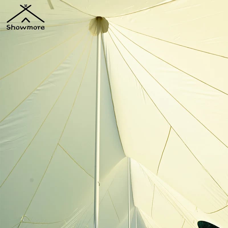 Modern Portable Star-Shaped Large Three Peaks Tents With Anti-UV Tarp For Wedding Trade Camping Travel