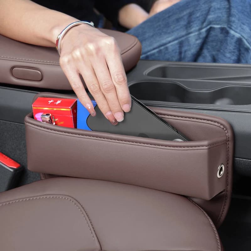 Car Front Row Seat Crevice Storage Box Pocket For BMW 4 Series F32 F33 F36 435i 428i Water cup Phone Holder Styling Accessories