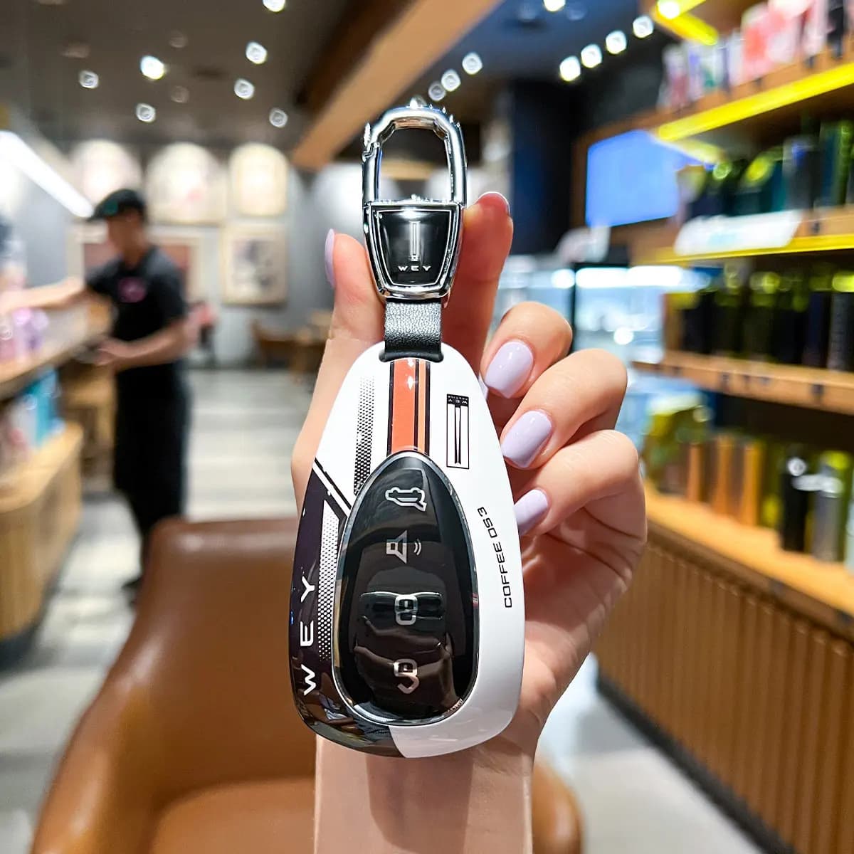 23-2026 Wei Brand Blue Mountain Key Set Intelligent Driving Edition Wei Pai v9x Car Key Pack Protective Shell Buckle Extended