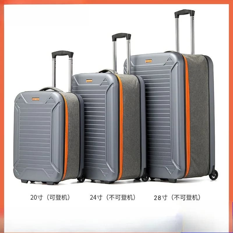 New foldable luggage with multifunctional design, foldable trolley case, 20inch carry-on business suitcase with combination lock