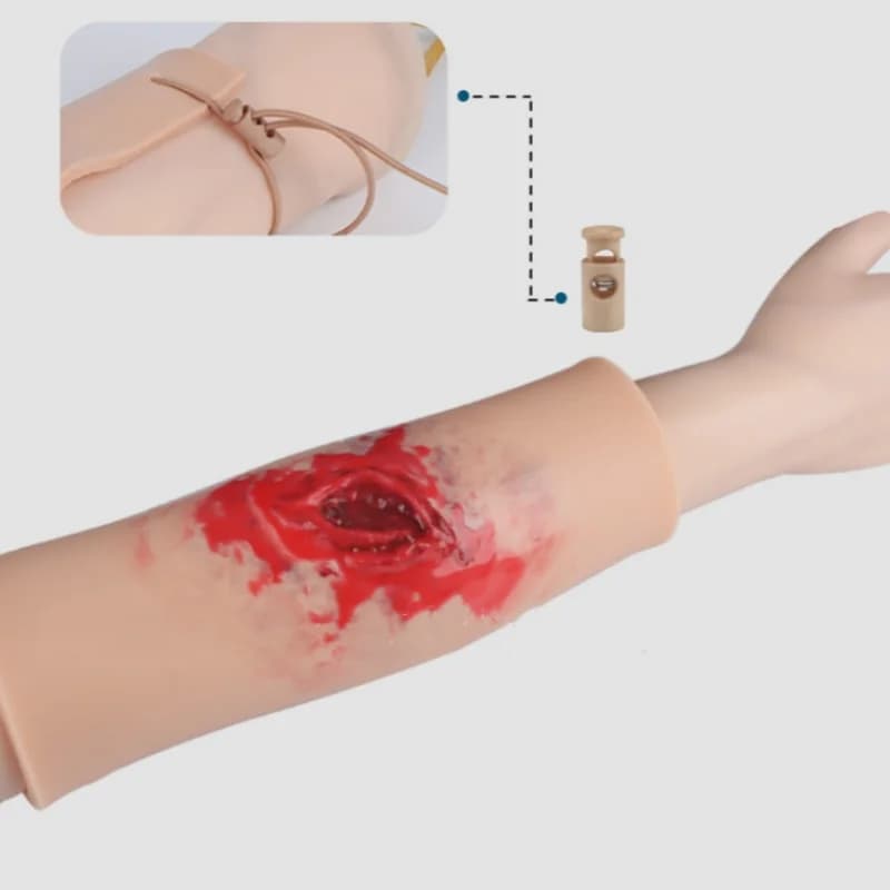 Trauma Model Wearable Trauma Wound Simulation Skin Module Surgery Simulation Trauma Wound Bleeding