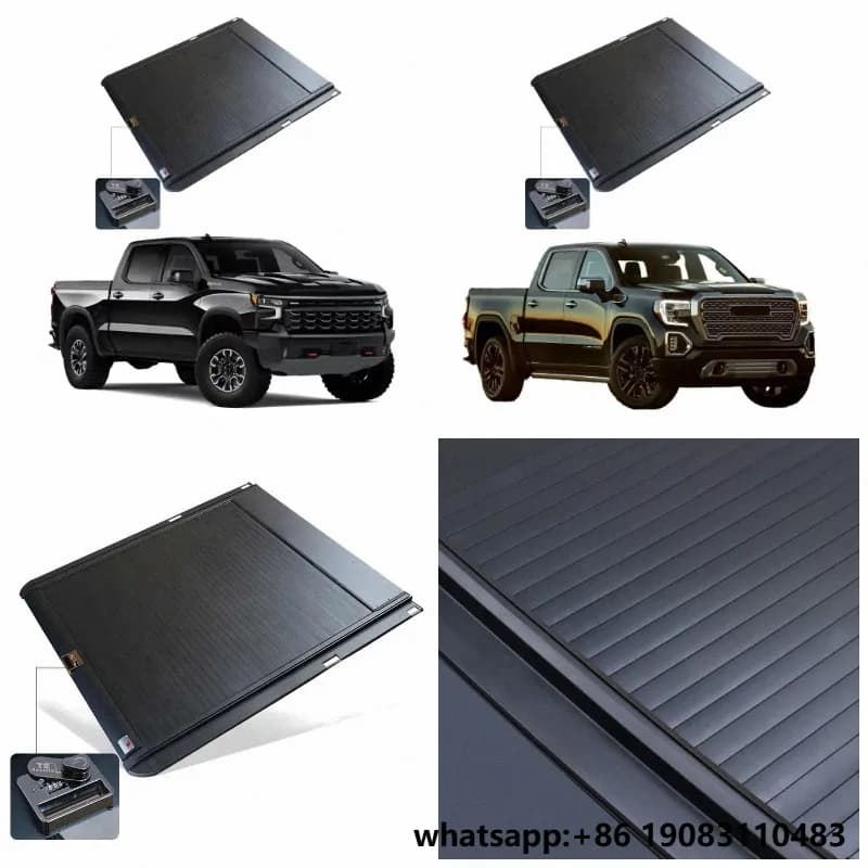 Wholesale Custom Logo Aluminum Pickup Truck Bed Cover Tonneau Cover for 2018  sierra Canyon 5.8 Bed  Truck Accessories