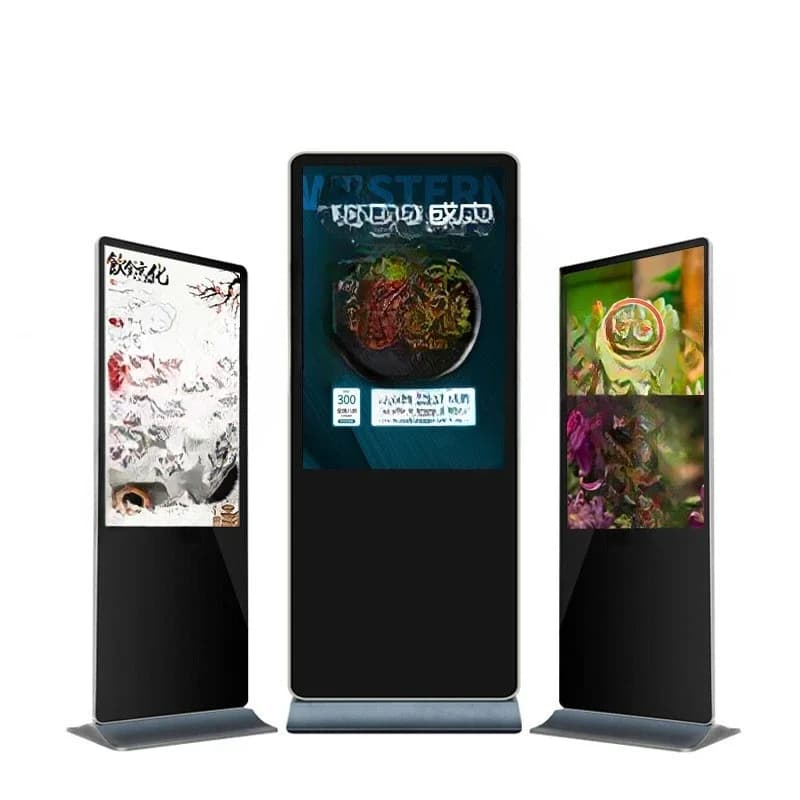 Floor-to-ceiling vertical advertising machine Display all-in-one machine LCD elevator advertising screen display