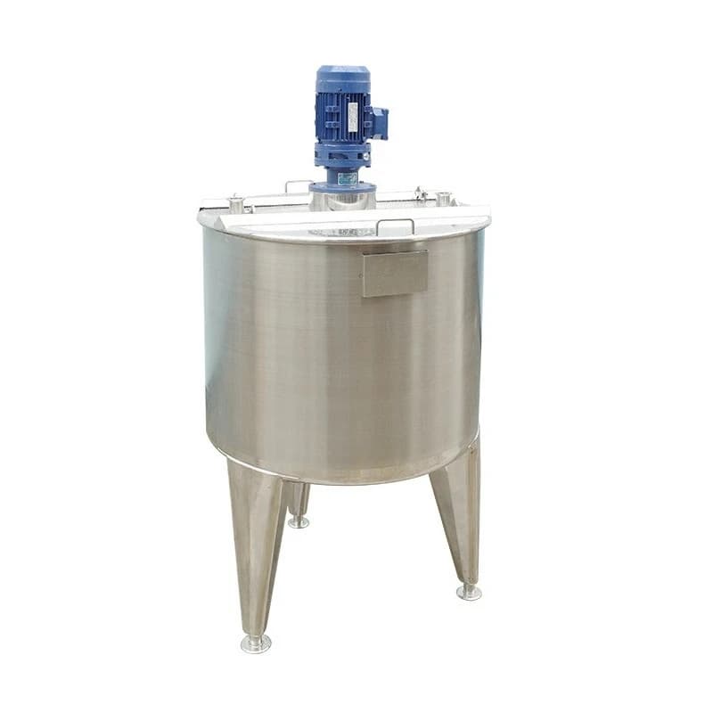 Sanitary stainless steel reactor, mixing mixing tank, vertical food emulsification dispersion mixing tank, batching tank