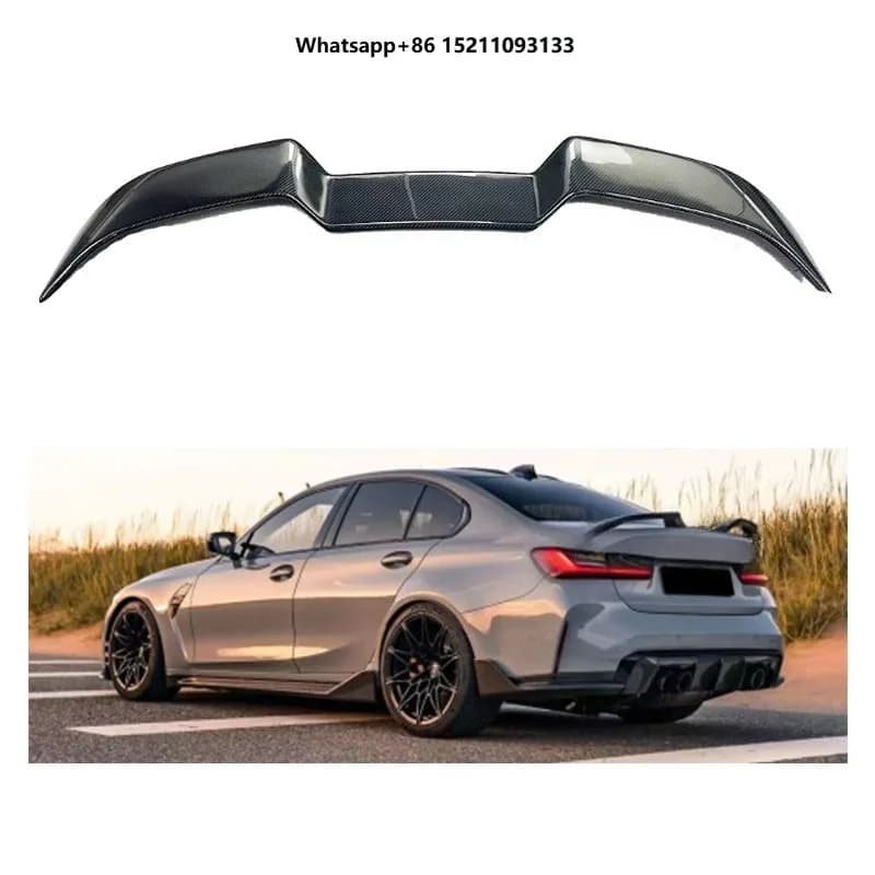 For G20 320i 320d 330i 330d 340i 340d G80 M3 Competition 2020-2026 Carbon V Style Rear Trunk Spoiler Tail Wing Boot Lip
