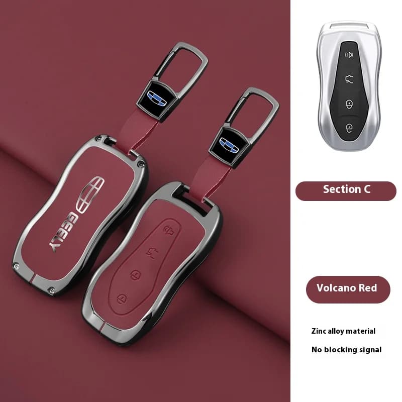 For Geely Tugela 2020 Azkara Xingyue Boyue Pro Atlas Pro Geely Car Key Case Remote Cover Alloy Protector Keychain Accessories