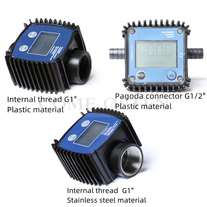 Plastic G1" G1/2"  K24 Turbine Flow meter Water Flow Meter Electronic Liquid Stainless Steel Urea Diesel  Methanol Meter