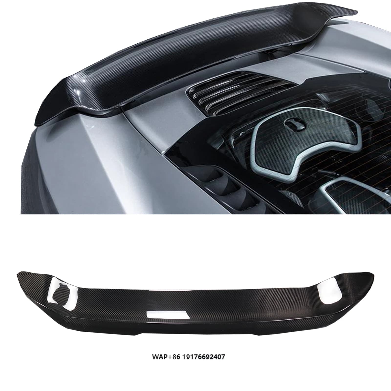 Factory Price V Style Carbon Fiber Rear Wing forMclaren 650s Rear Spoiler Top Quality