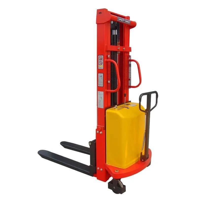 Load 1/1.5/2 tons semi-electric hydraulic stacker, electric forklift