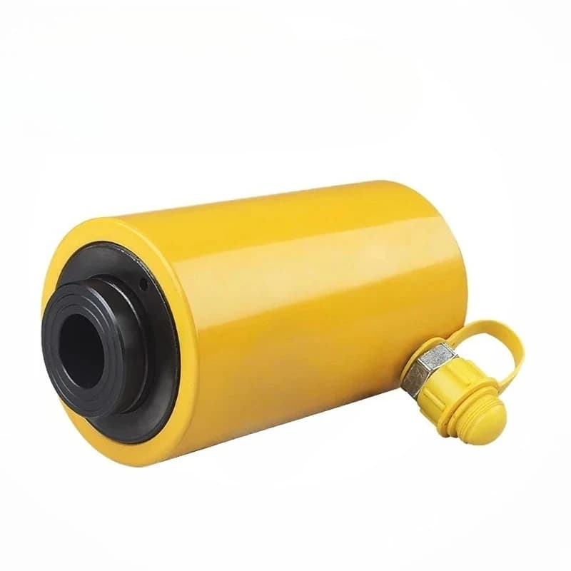 DOOROOM 0T Hollow Plunger Hydraulic RCH- 0TSingle Acting Ram Cylinder 0mm Heavy Lifting Multifunctional