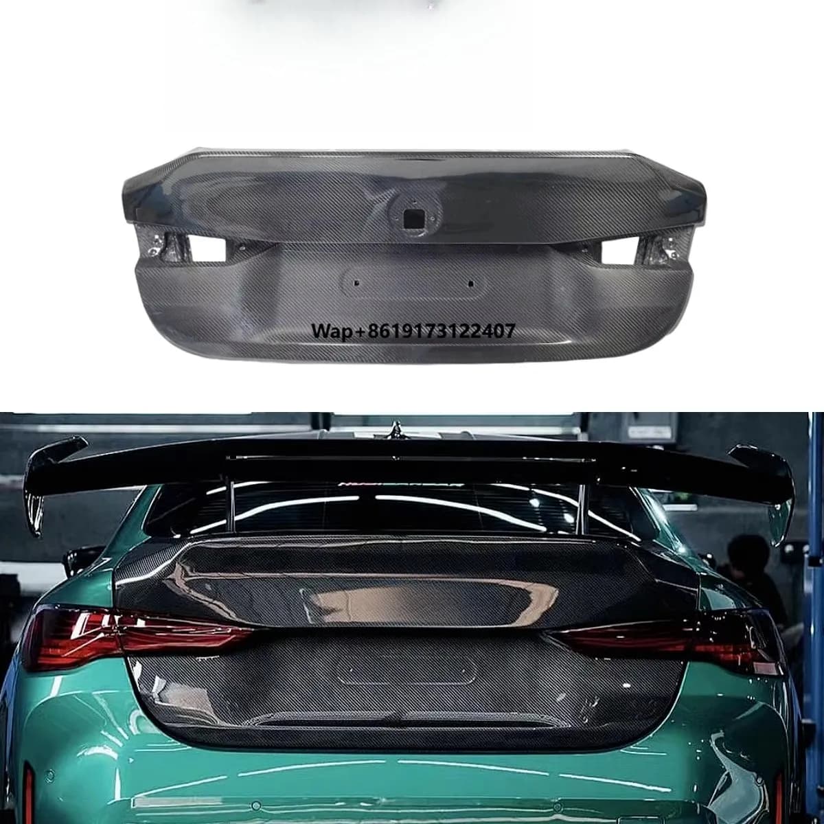 KXY Luxury Dry Carbon Fiber High Strength Rear Trunk with Screw Fixing for G80 M3 G8X G82 G83 M4 Boot Lid Cover