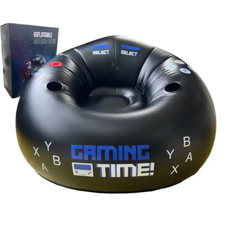 Electronic sports inflatable sofa chair portable reclining folding lazy bed