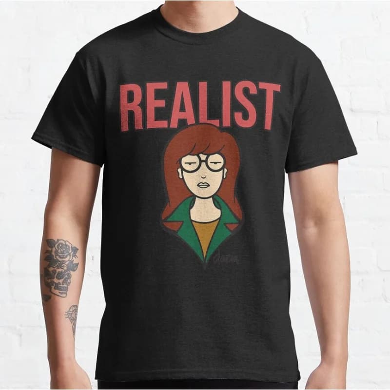 Signature Style Retro Sick sad world tv shows Gift t shirt 90s Nostalgia cartoon Graphic Clothes Large size Tops 100% cotton tee