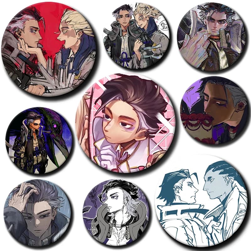 58mm New Cartoon Character Zodyl Button Pin Badge Zodyl Typhon Anime Brooch Creative Badge for Backpack Clothes Decoration Gift