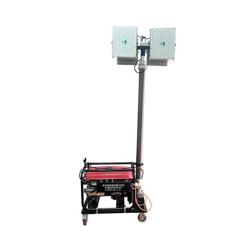 Mobile lighting car 4x500Wled lamp holder Outdoor   lighting Work light Mains generator Diesel engine