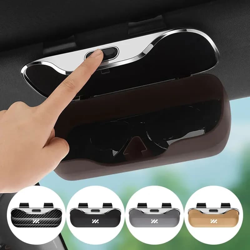 For IM6 SAIC ZHIJI IM LS6 LS7 L7 PRO Premium ABS Car Sunglasses Storage Box Flocking Inner Car Visor Glaases Case Accessories