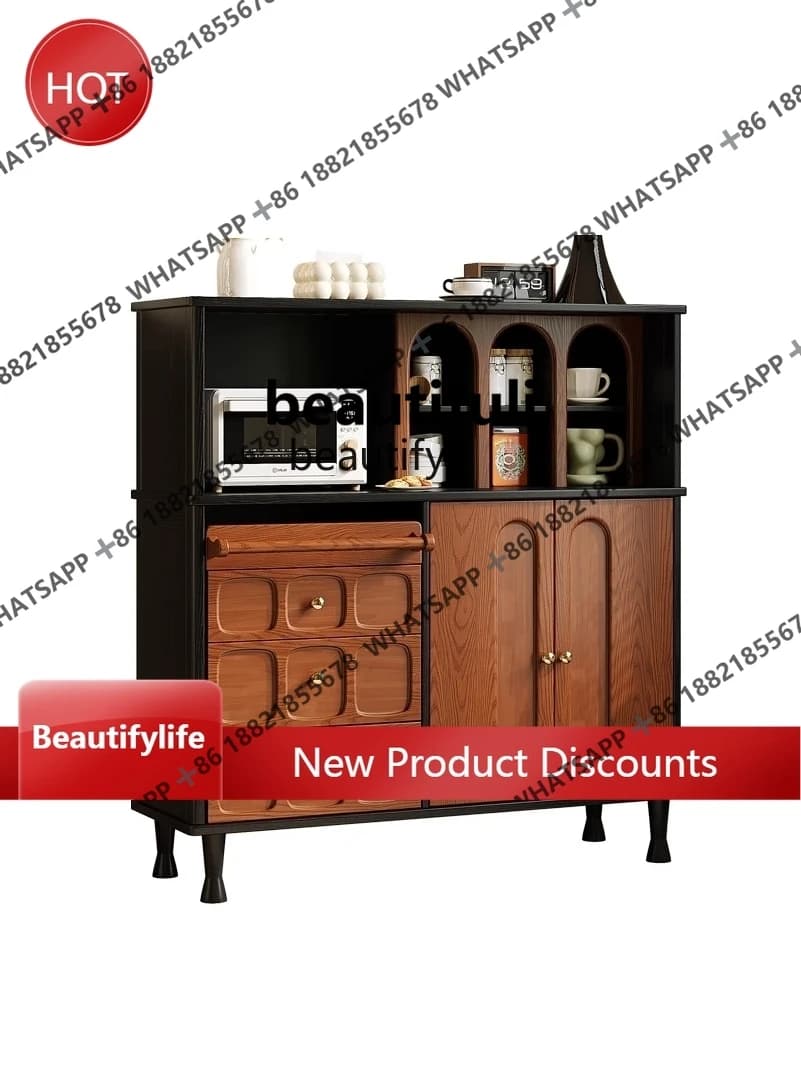 Vintage Style Sideboard Cabinet Living Room Kitchen Storage Chest Retro Bookshelf