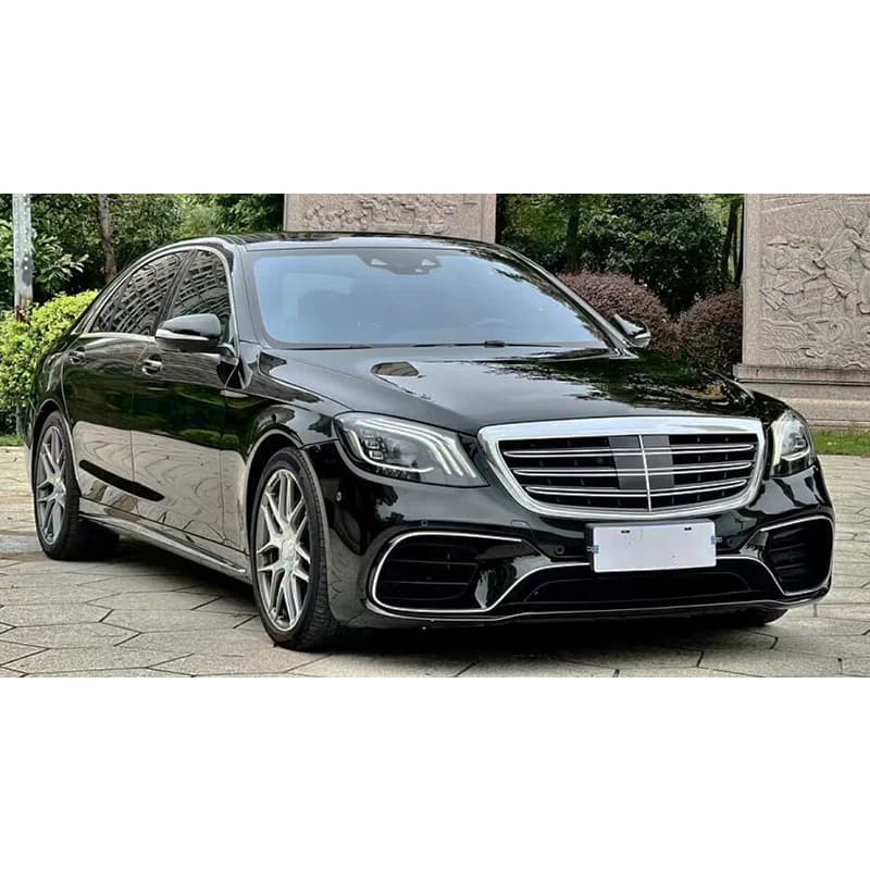 Car Modification Body Kit Upgrade S63 Front Bumper Fog Lights Headlights Rear Bumper Taillights-New for  Benz W222