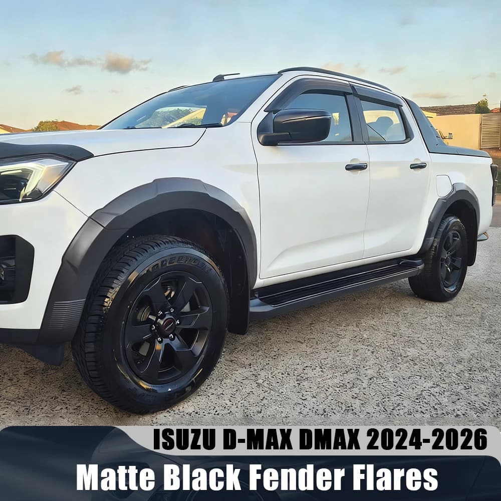 Front & Rear Fender Flares Wheel Extension Arch Cover Trim For ISUZU D-MAX Dmax 2024 2025 2026 Double Cab Offroad Car Accessorie