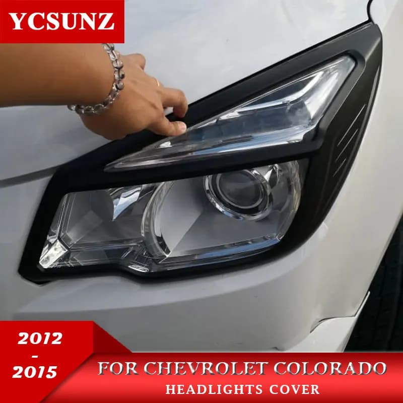 Chrome Headlights Cover For Holden Chevrolet Chevy Colorado 2012 2013 2014 2015 2016 Car Accessories